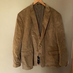 Beige Cirduroy Sport Coat New w/ Tags Size 56R